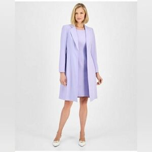 Le Suit Women's Elongated Blazer Dress Suit Set, Regular & Petite